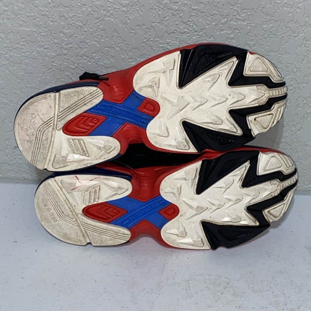 Adidas Falcon Women's Shoes Sneakers Size 9 Blue Red Collegiate Superhero CG6632 - Picture 6 of 7